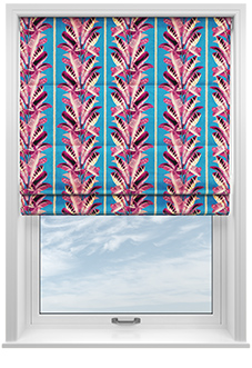 Miami, Pink - Twist&Fit Roman Blind